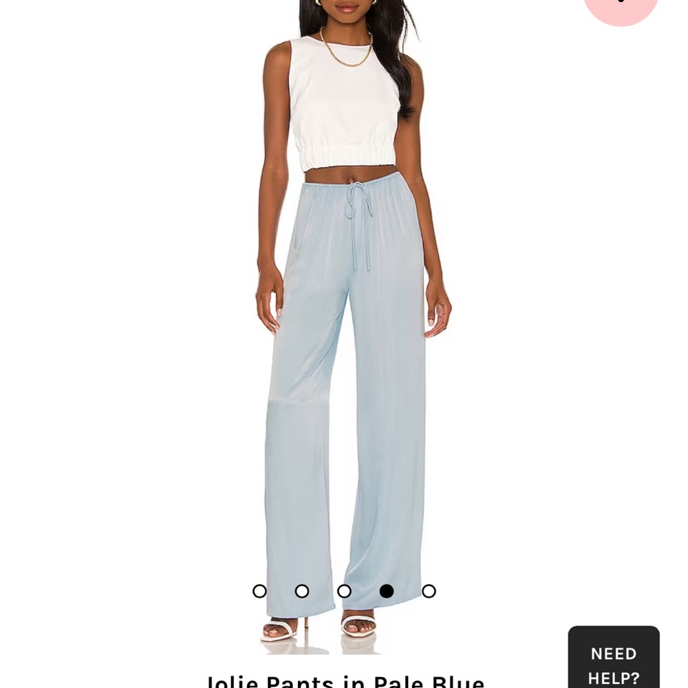 Revolve Camila Coelho Jolie pants in light blue